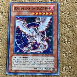 Horus the Black Flame Dragon LV6 Trading Card